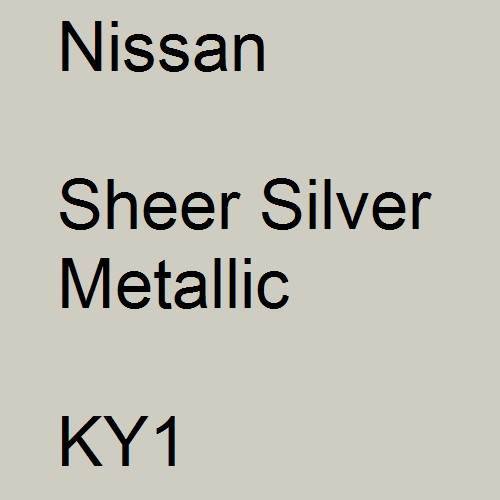 Nissan, Sheer Silver Metallic, KY1.